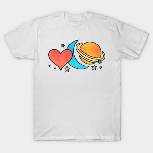 Love, Moon, Saturn T-Shirt